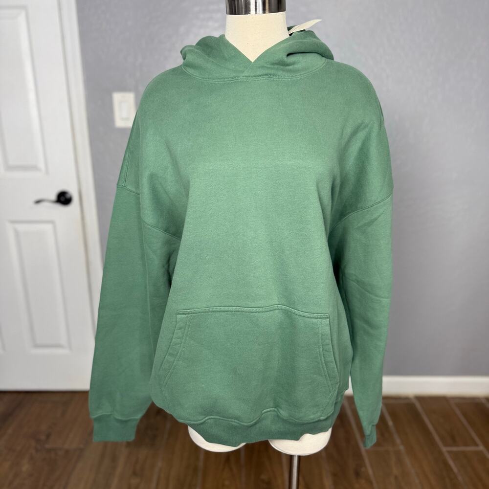 Abercrombie and Fitch Men's Essential Popover Hoodie, Green, L
